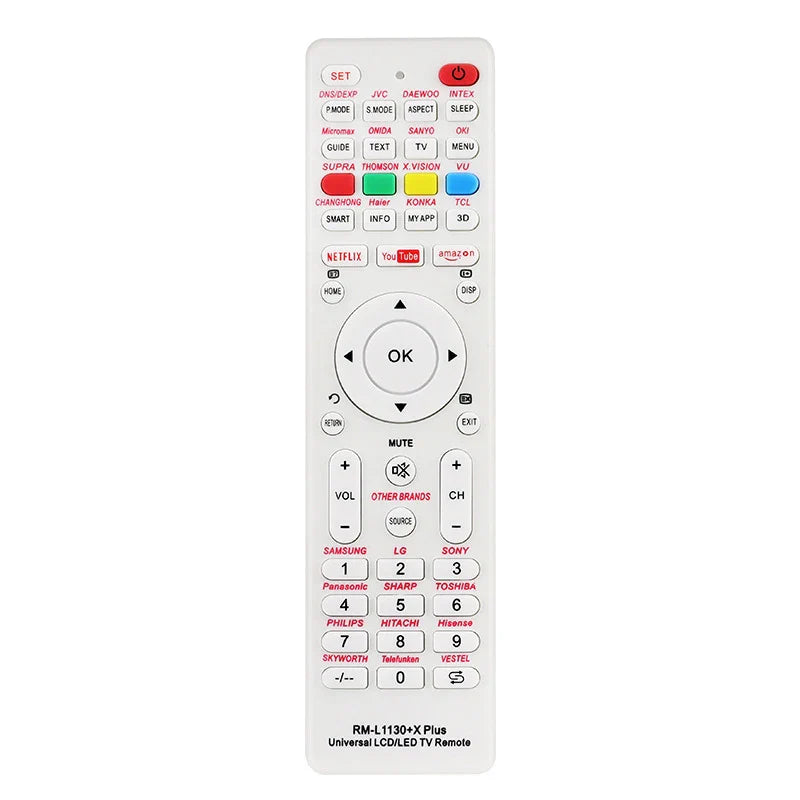 Universal TV Remote Control RM-L1130+X – Multi-Brand IR