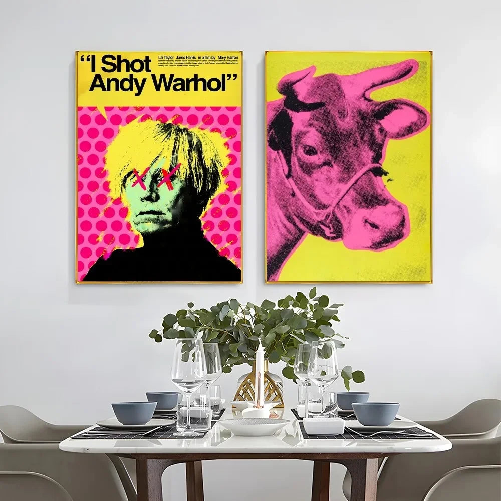 Andy Warhol HD Canvas Print Poster | Abstract Pop Art Wall Decor Canvas Print Poster Peaceful Pleasures Health and Wellness