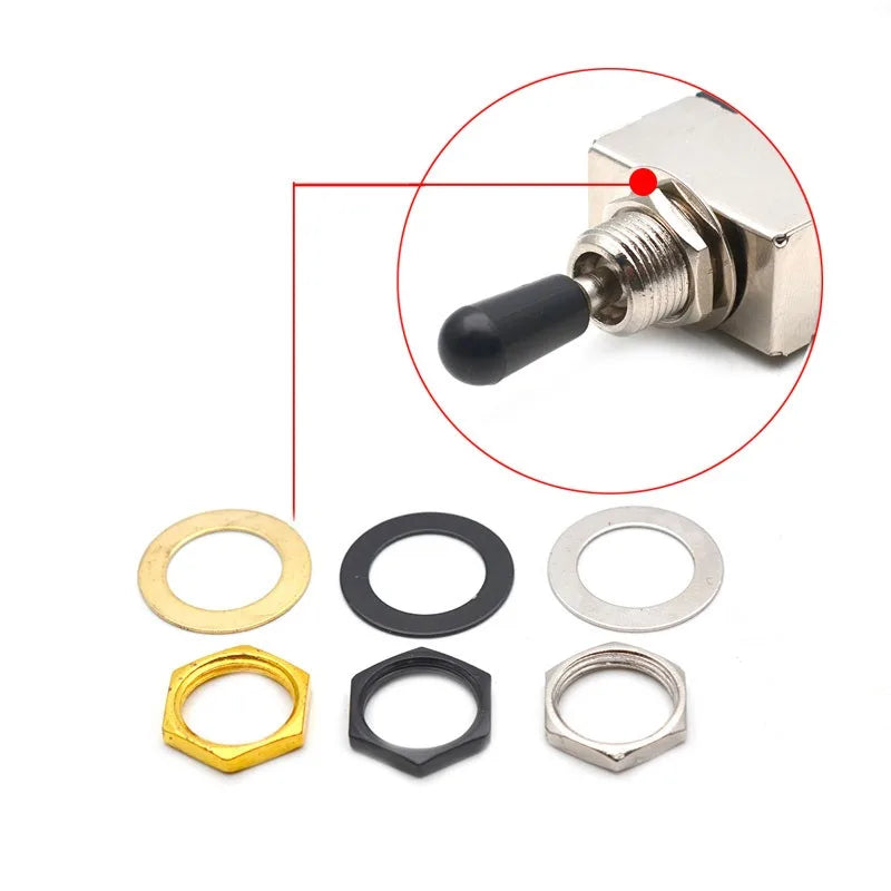M12 Guitar Bass Shake Switch Nut Gasket Musical Instrument