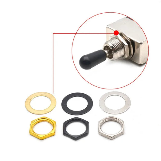 M12 Guitar Bass Shake Switch Nut Gasket Musical Instrument Peaceful Pleasures Health and Wellness