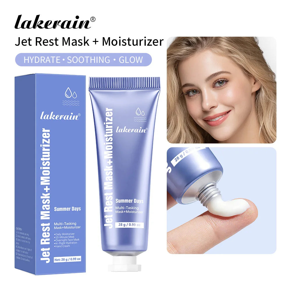 Multi Effect Facial Mask & Moisturizing Cream Hyaluronic Acid Deep Hydration Soothing Repairing Skin Even Skin Tone Moisturizer Peaceful Pleasures Health and Wellness Mask and Moisturizer