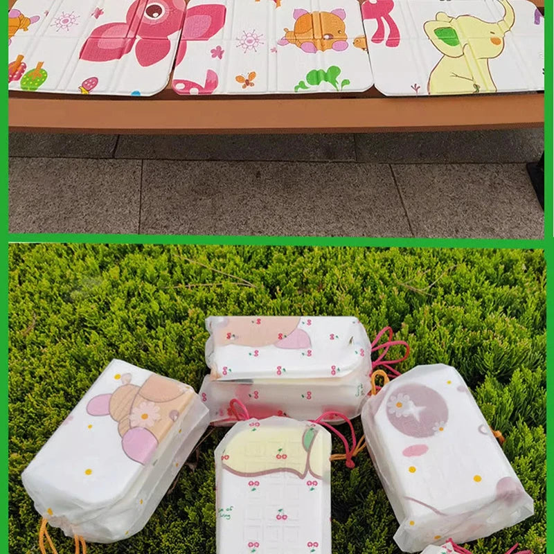 Folding Seat Cushion Moisture-proof Cushion Outdoor Camping Floor Mat, Portable Mini Foam Mat Picnic Mat Music Festival Peaceful Pleasures Health and Wellness