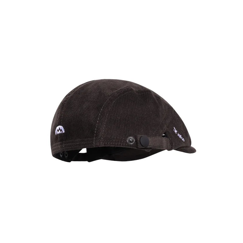 Embroidered Corduroy Beret Newsboy Cap | Unisex All-Season Hat