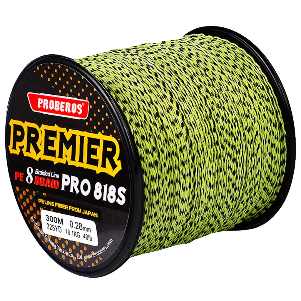 8-Strand 300m PE Braided Fishing Line – Saltwater & Rock