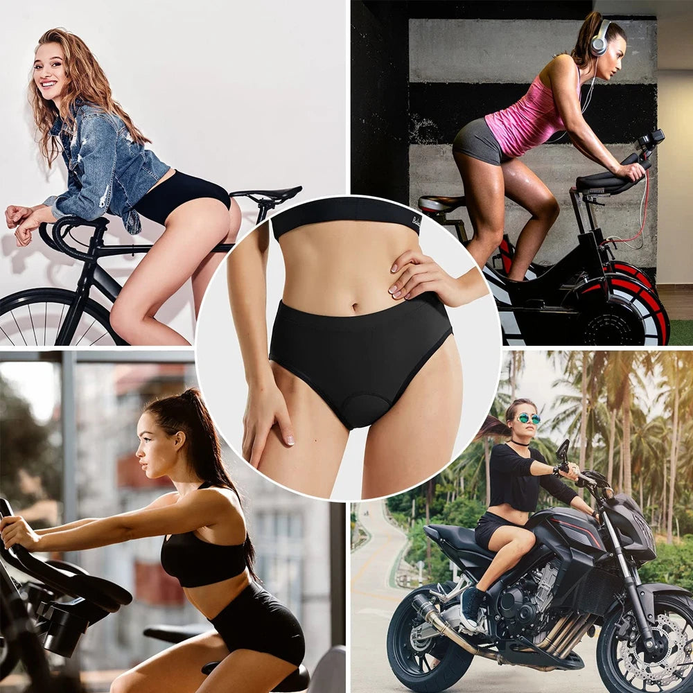 WEFITON 1PCS Women's 4D Gel Padded Cycling Underwear – Breathable, Anti-Chafing Bike Shorts for Mountain & Road Biking Peaceful Pleasures Health and Wellness