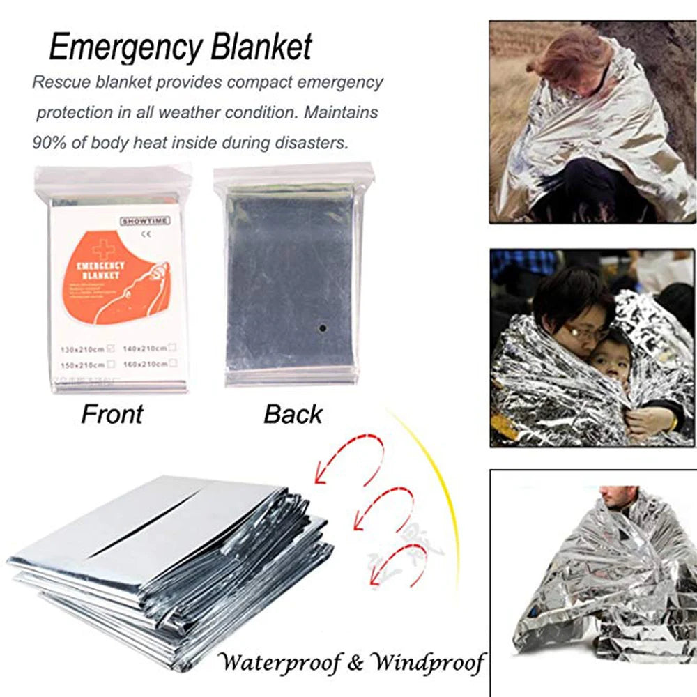 Outdoor Adventure Survival Kit SOS Emergency First Aid Kit Camping Equipments Medical Bag Self-defense EDC Pouch ifak Peaceful Pleasures Health and Wellness