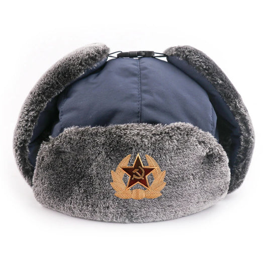 Warm Russian Trooper Hat Russian Ushanka Trooper Aviator Hats For Men And Women Peaceful Pleasures Health and Wellness