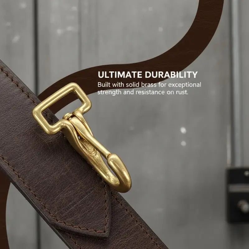 Solid Brass Snap Hook – Dog Leash & Bag Strap Buckle
