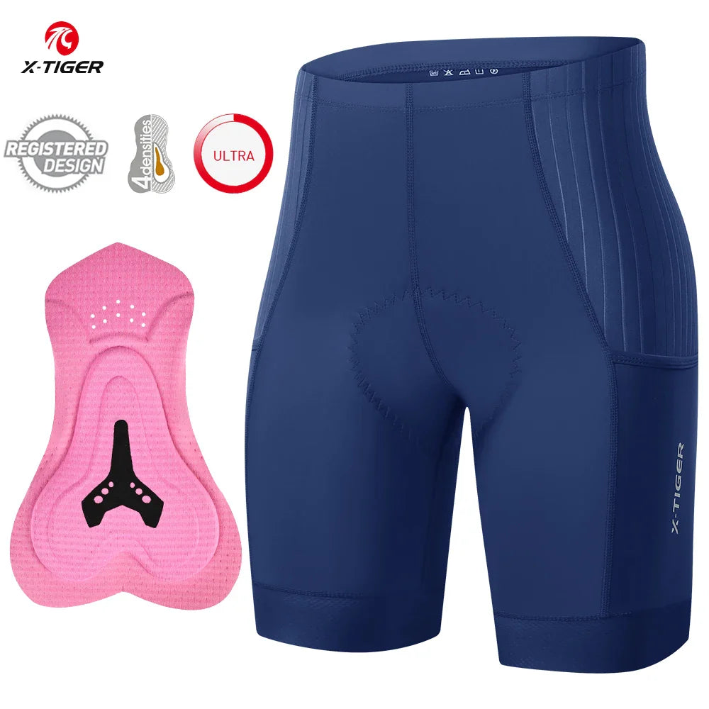 X-TIGER Women's 7-Hour Padded Cycling Shorts | Breathable Bike