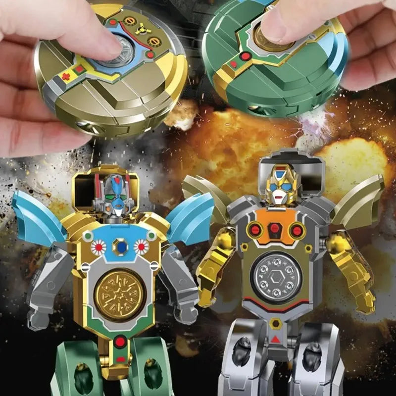 Transformable Robot Mech Gyro Fidget Spinner Toy – Boys Gift