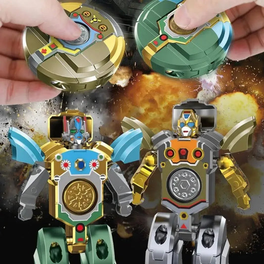 Transformable Robot Mech Gyro Fidget Spinner Toy – Boys Gift