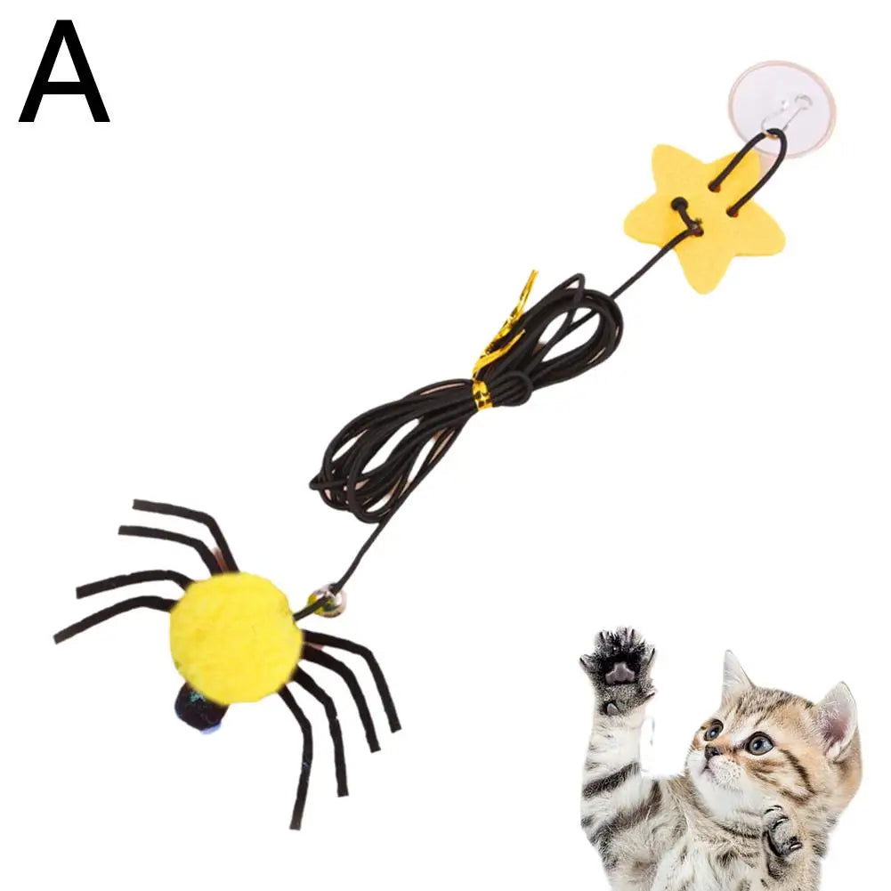 Hanging Cat Toy for Anxiety Relief and Fun Peaceful Pleasures Health and Wellness yellow