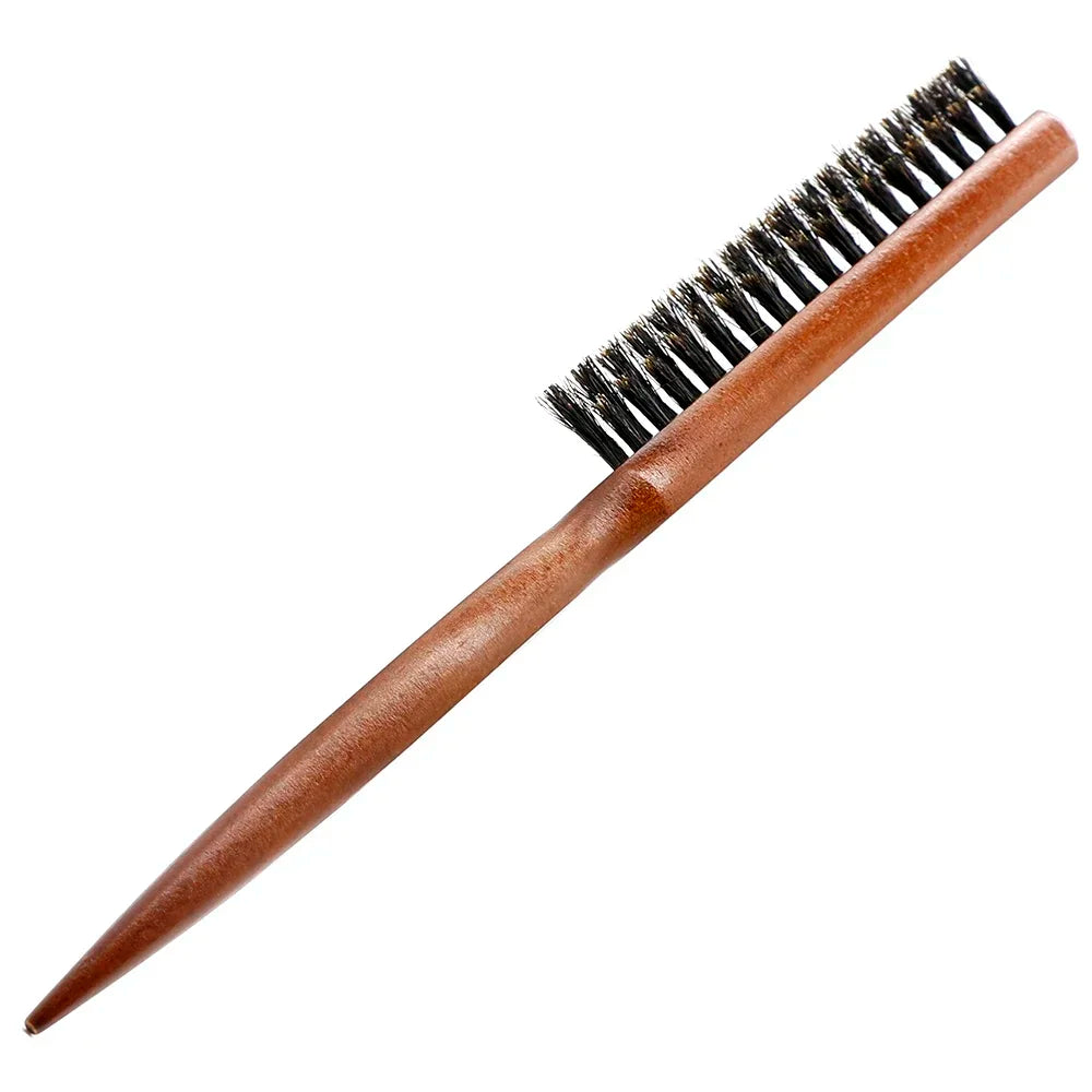 Natural Boar Bristle Hair Brush – Anti-Static Wood Handle Comb Boar Bristle Hair Brush Peaceful Pleasures Health and Wellness