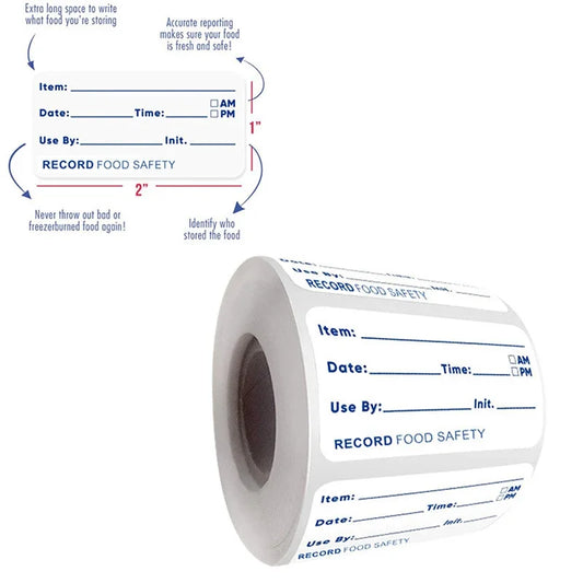 500 Removable Date Labels | Food Storage Stickers Fridge & Freezer Food Storage Labels Peaceful Pleasures Health and Wellness