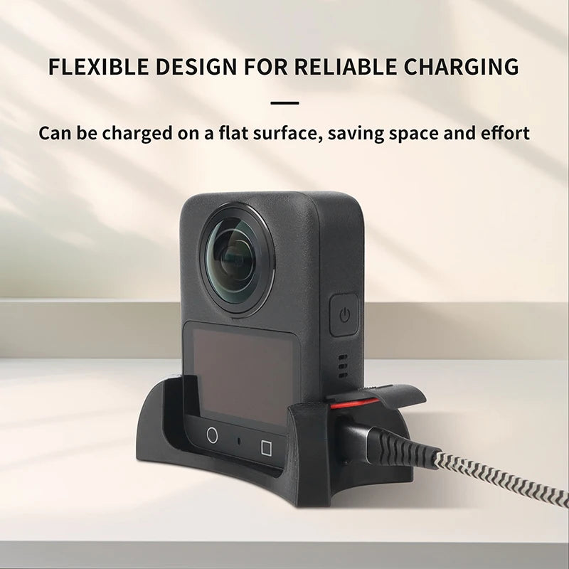 Anti-Slip And Anti-Drop Stable Soft Rubber Base For The Desktop Fixed Base Of DJI OSMO 360 Camera Black/Grey Peaceful Pleasures Health and Wellness