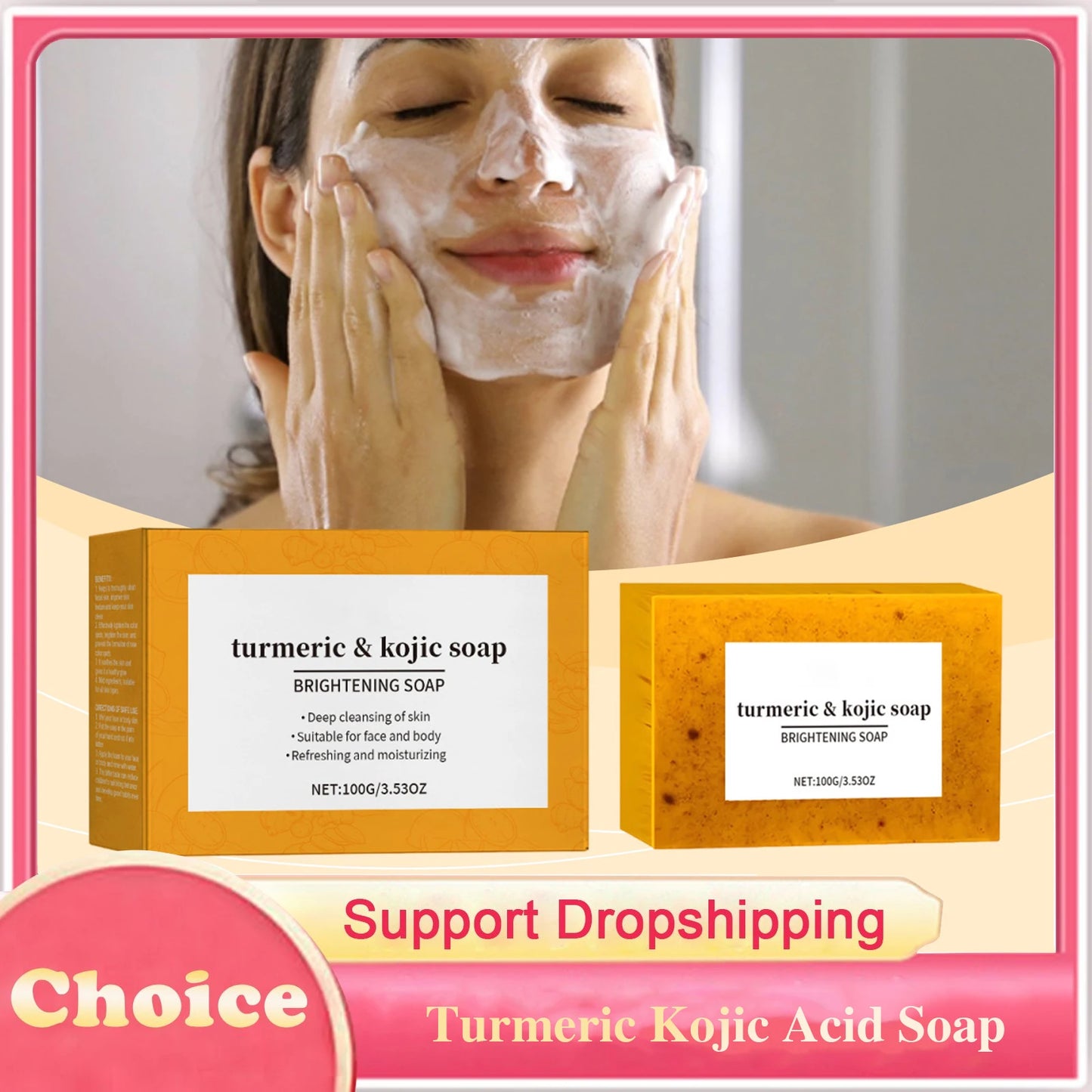 Turmeric Kojic Acid Soap – Brighten, Cleanse & Remove Dark Spots