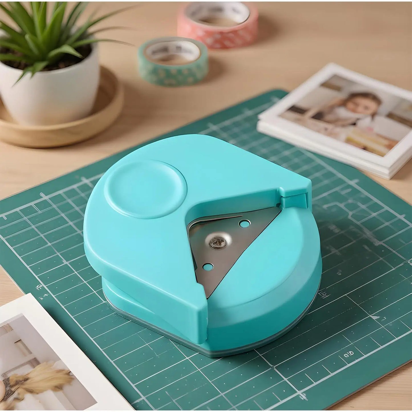 R4mm Corner Rounder Punch Portable Round Corner Cutter Professional Edge Rounding Tool for Paper Craft, Cardstock Photo Laminate Peaceful Pleasures Health and Wellness