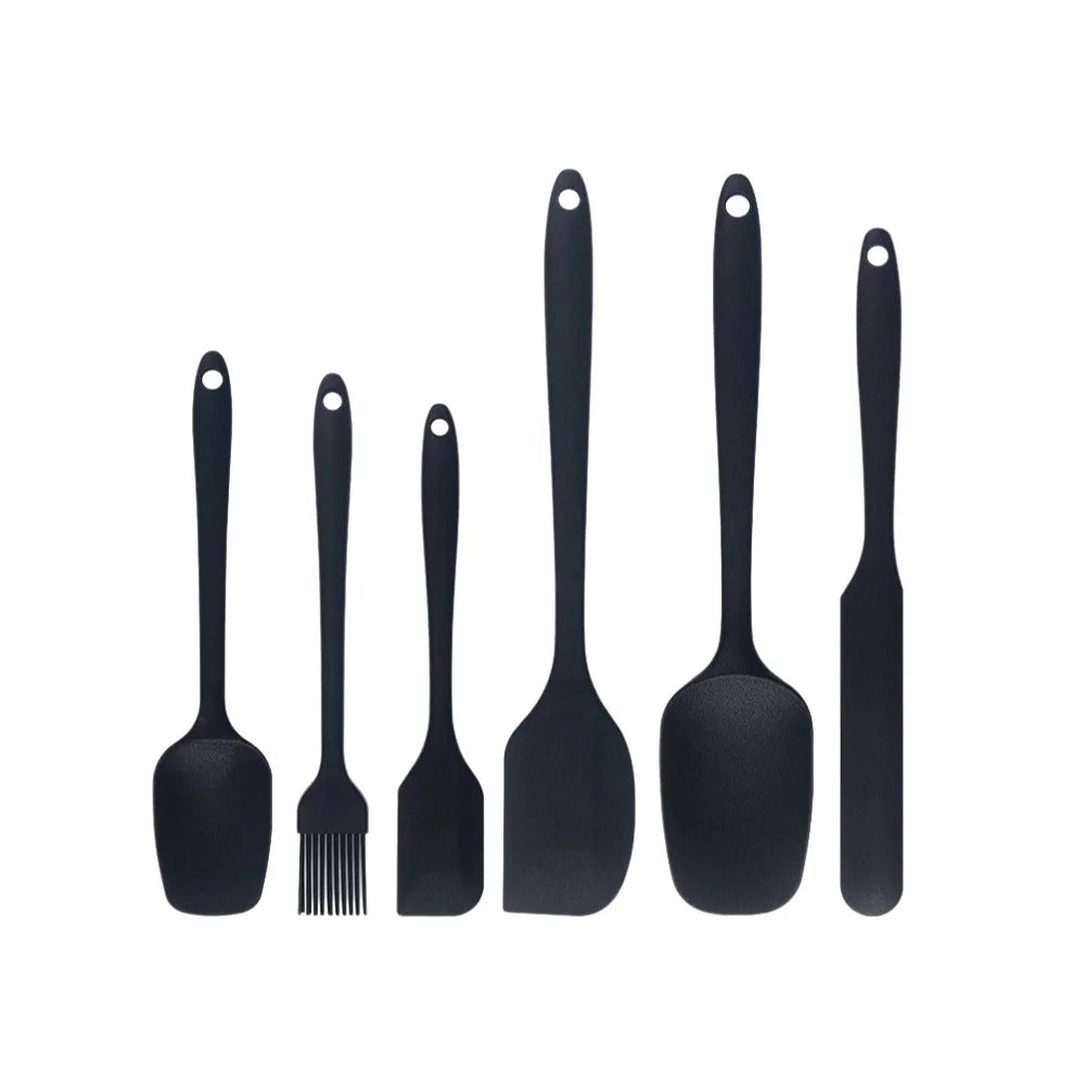 6-Piece Silicone Spatula Set – Cake Frosting & Baking Kit