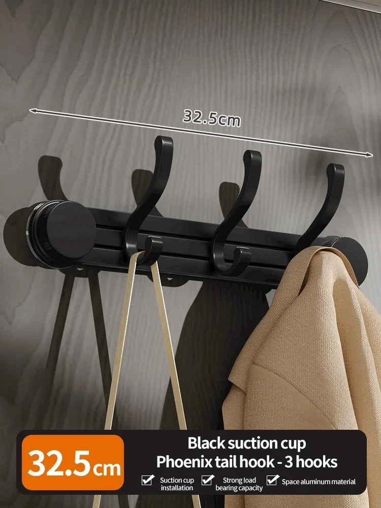 No-Drill Suction Cup Wall Hooks – Aluminum Set of 7 | Kitchen & Bath