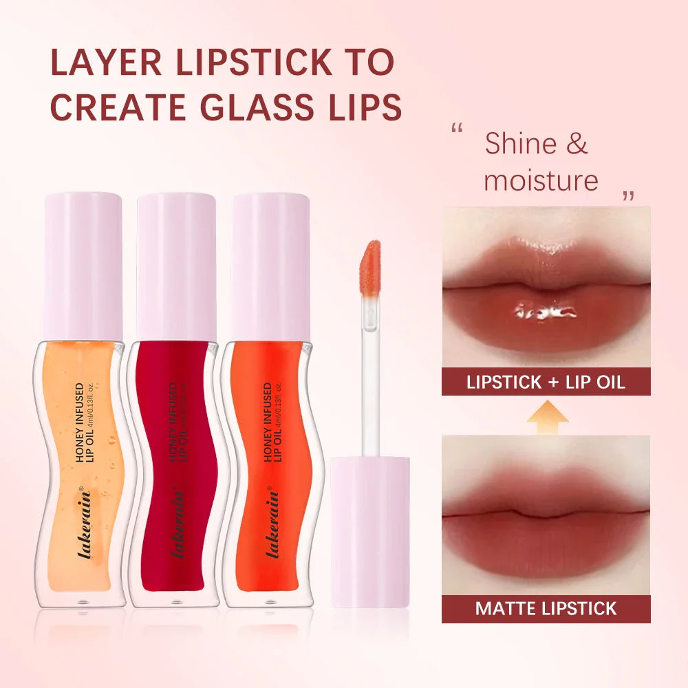 Lakerain Honey Lip Oil – Moisturizing Tinted Gloss | 4ml
