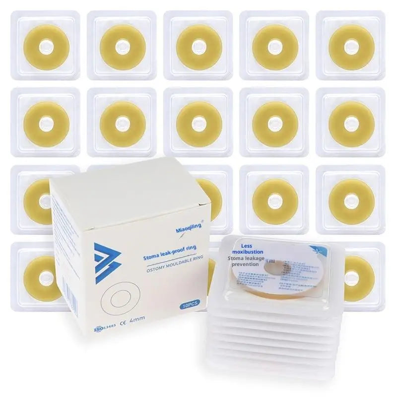 10Pcs Anti-Leakage Ring For Colostomy Bag Ostomy Paste Ring Baseplates Stoma Care Products To Protect Skin Peaceful Pleasures Health and Wellness