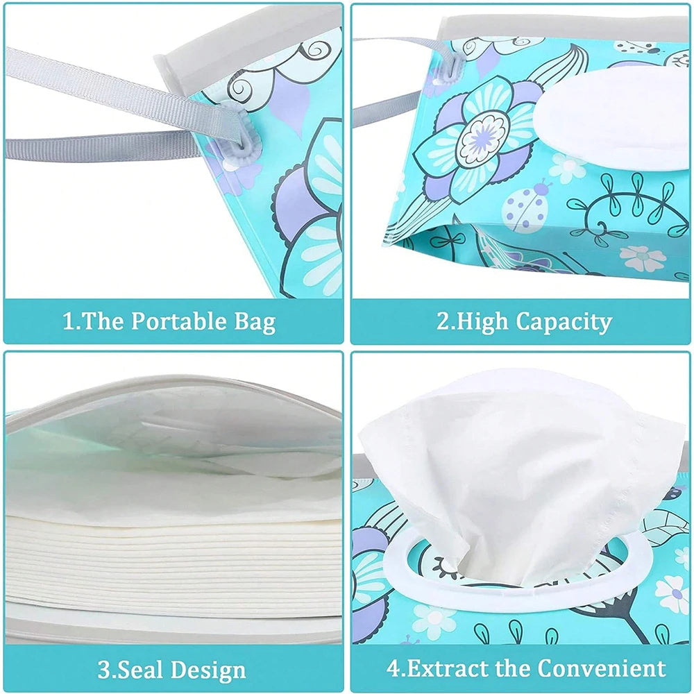Portable Refillable Wet Wipes Dispenser Box | Baby & Travel