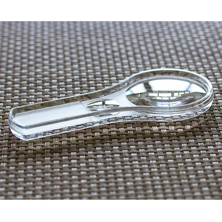 10X Loupe 52Mm Double Lens Handheld Acrylic High Transmittance Reading 5X Magnifying Glass for The Elderly To Carry Peaceful Pleasures Health and Wellness
