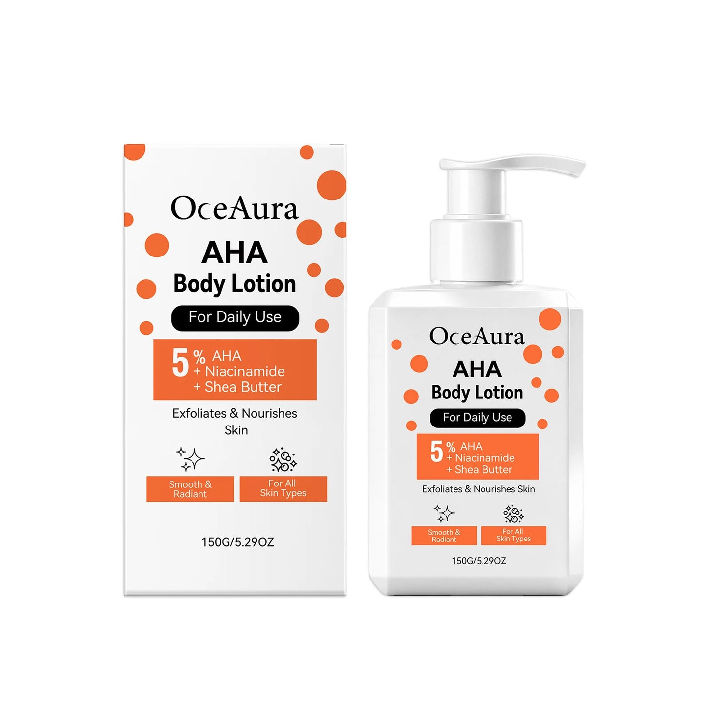 OceAura Niacinamide Body Lotion – Brightening & Moisturizing 150g