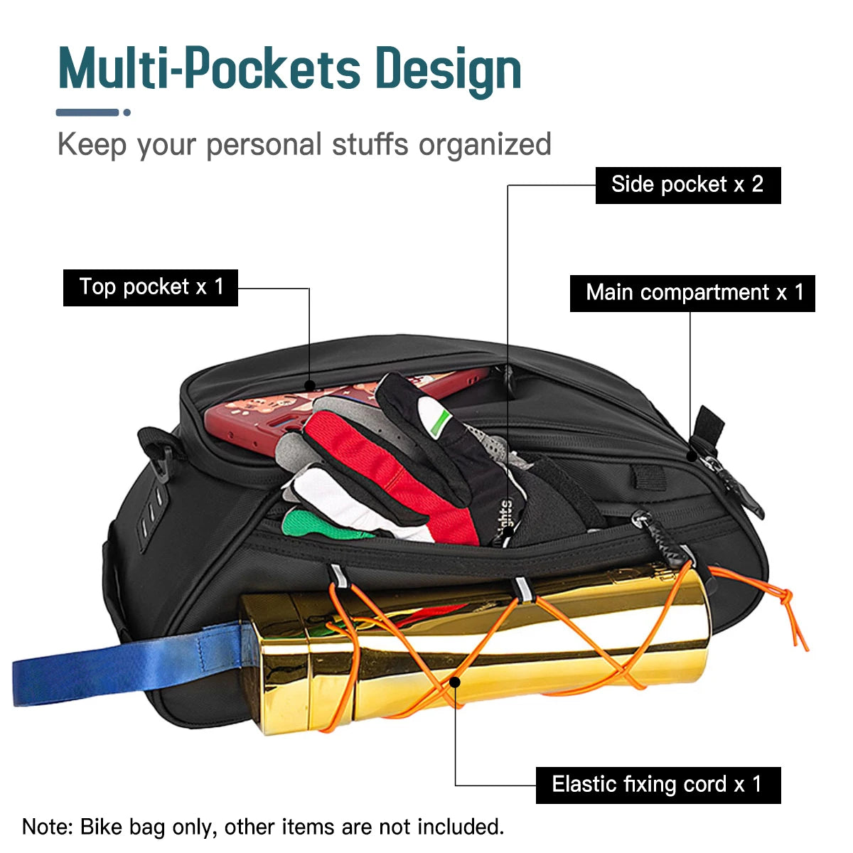Waterproof Bicycle Rear Seat Bag Cooler 3in1 Bike Rack Trunk 2 Side