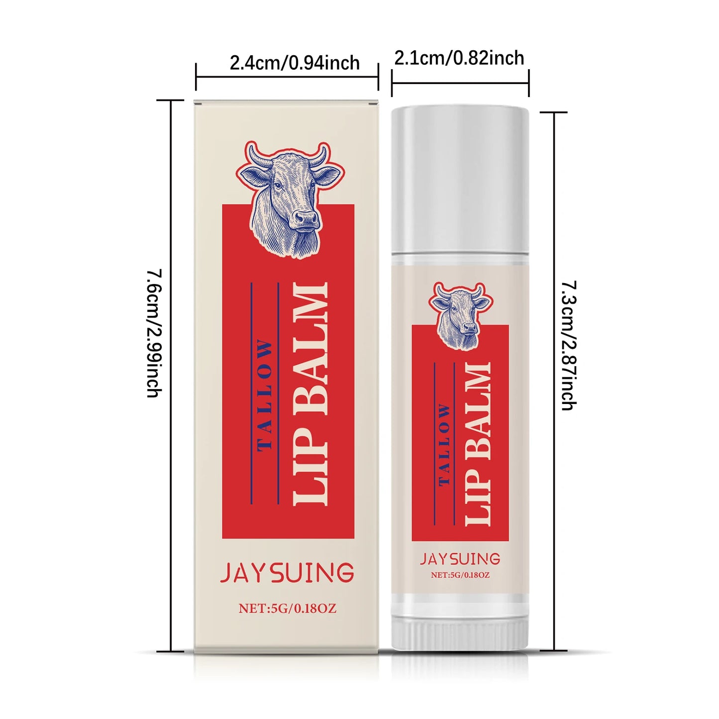 Tallow Lip Balm – Plumping, Hydrating & Anti-Crack Lip Care
