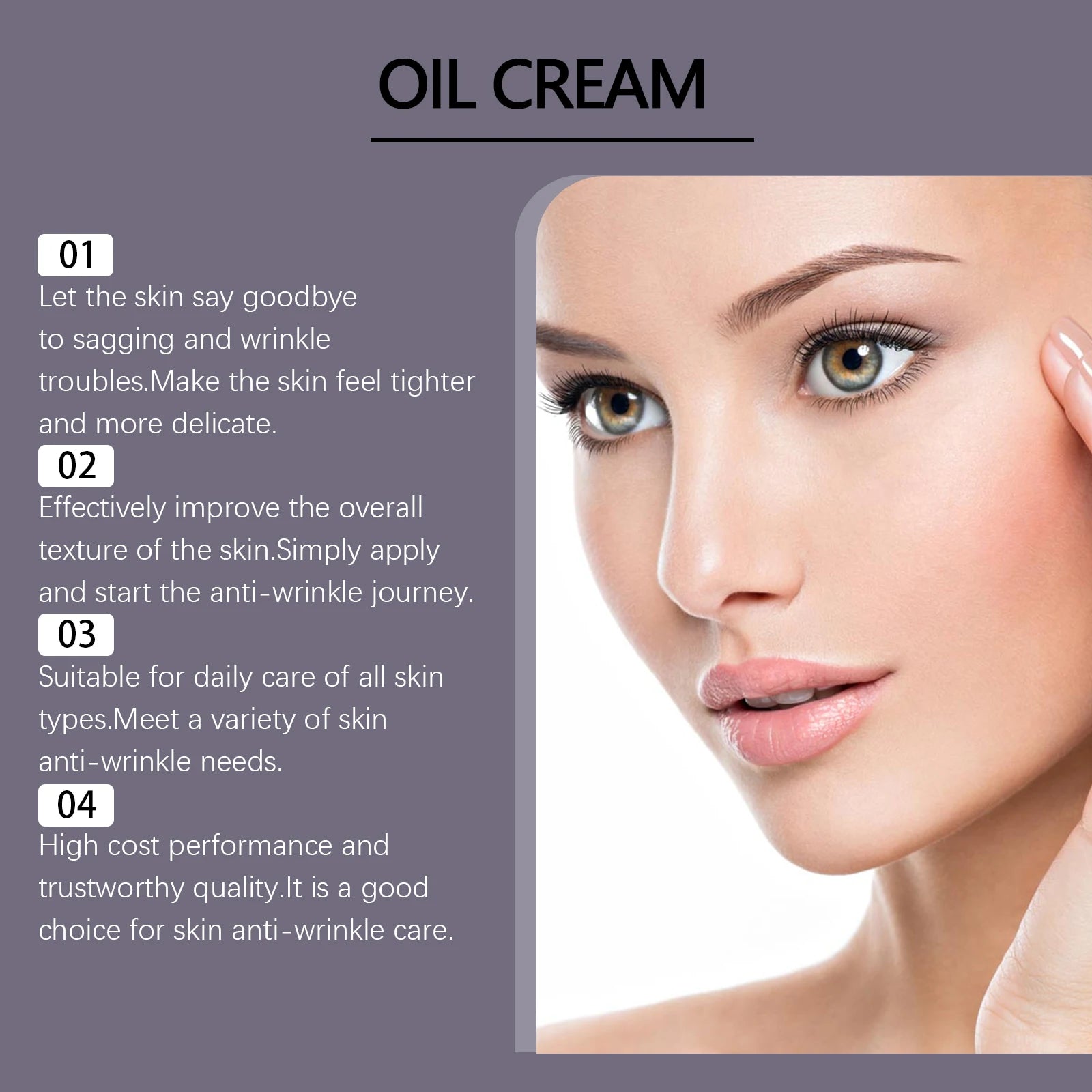 Collagen Firming Face Cream Anti Wrinkle Reduce Fine Lines Improve Sagging Skin Repair Damaged Barrier Brightening Skin Care 75g Peaceful Pleasures Health and Wellness