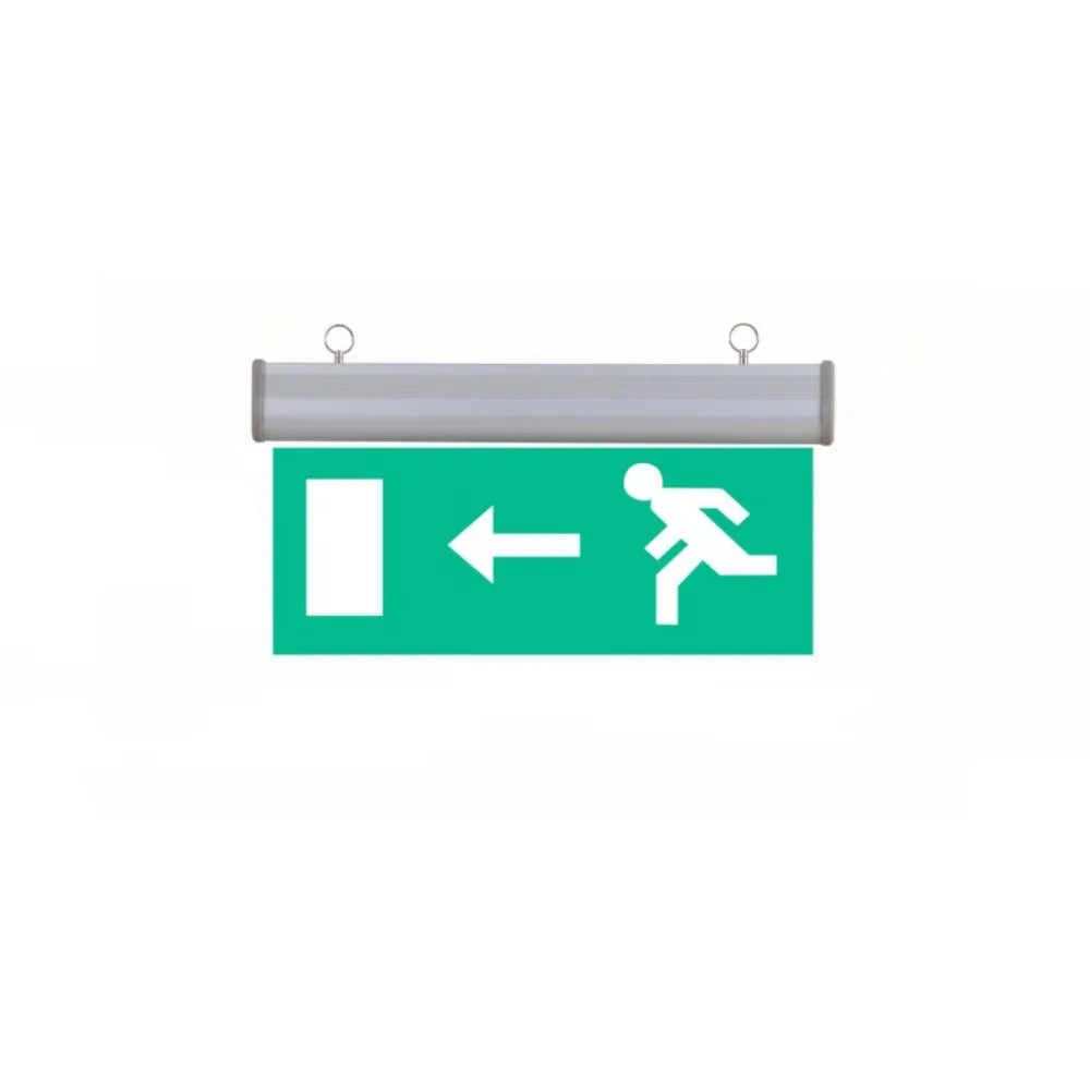 LED Exit Sign Emergency Evacuation Light | Acrylic Green Indicator