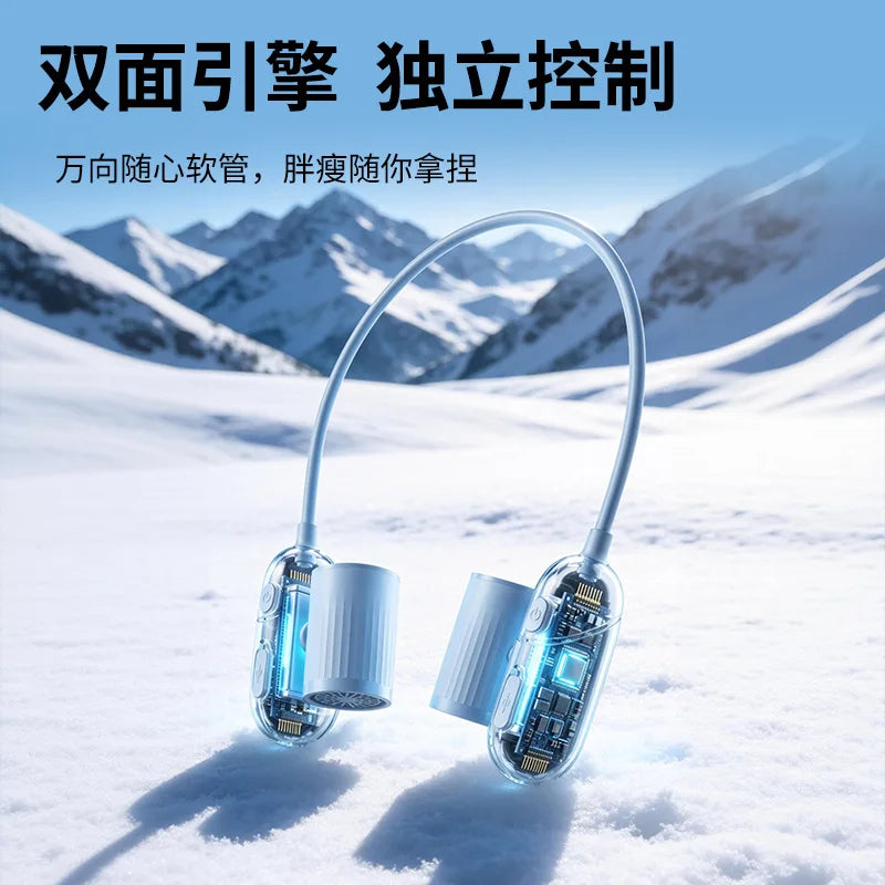Portable Wearable Neck Fan – Hands-Free Adjustable Personal Fan
