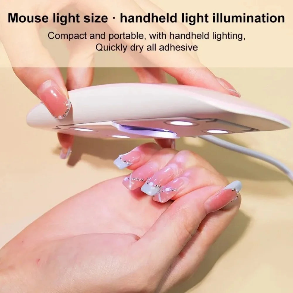 Mini UV LED Nail Lamp 6W – Portable Gel Polish Dryer & Manicure Tool