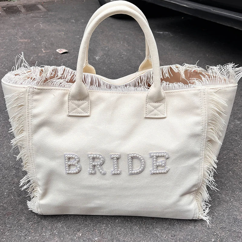 Personalized Bride to Be Tote Bag | Bridal Shower & Bachelorette Personalized Tote Bag Peaceful Pleasures Health and Wellness