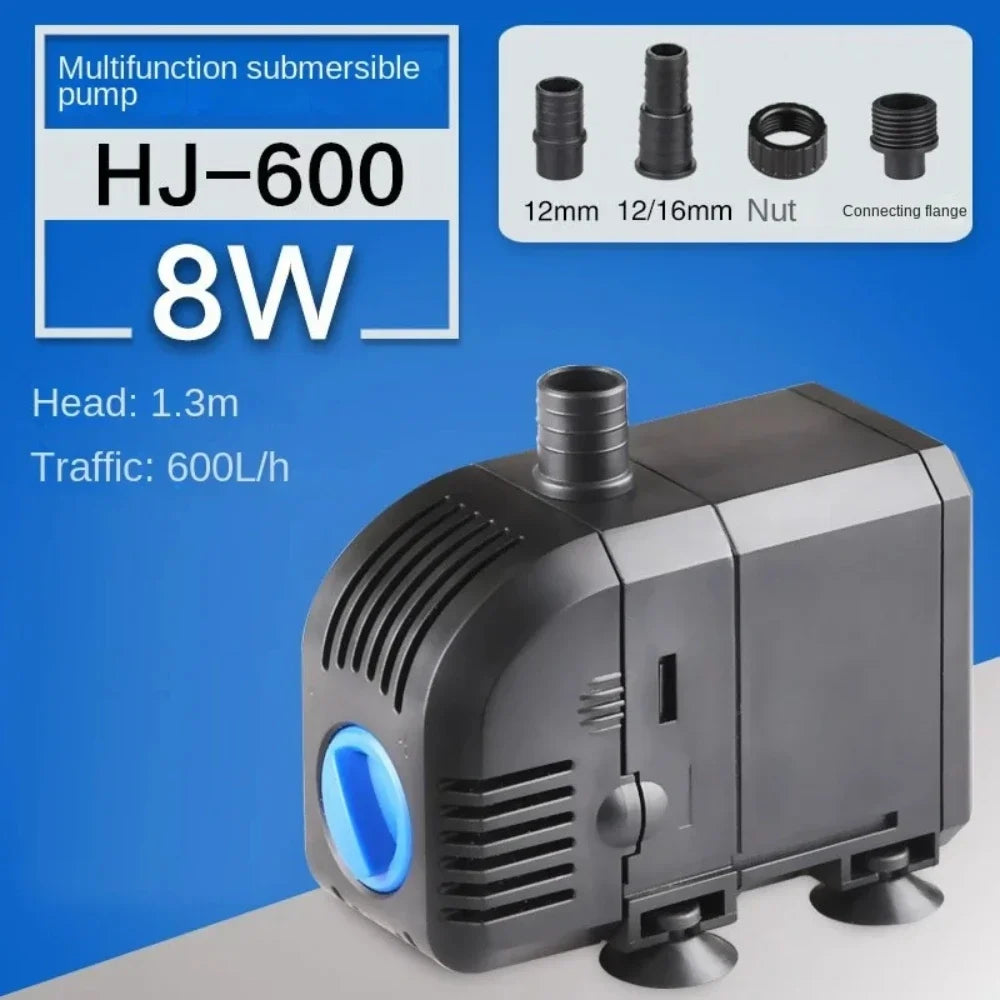 Fish Tank Quiet Frequency Circulating Filtration Pump 7/8/20/25/35/45/55W Multi-Function Submersible Aquarium Water Pond Pumps Peaceful Pleasures Health and Wellness