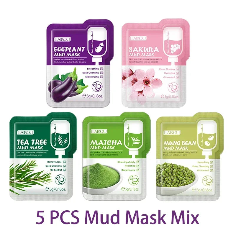 LAIKOU Sleeping Face Mask – Hydrating & Nourishing 5pk Peaceful Pleasures Health and Wellness mix-p