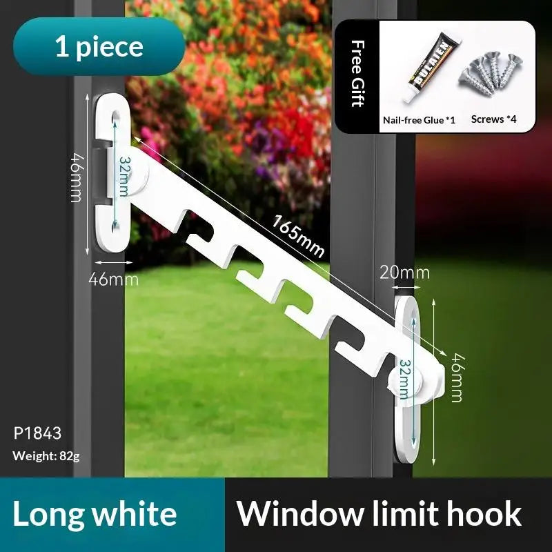 Adjustable Casement Window Stopper Lock & Sash Stay Latch