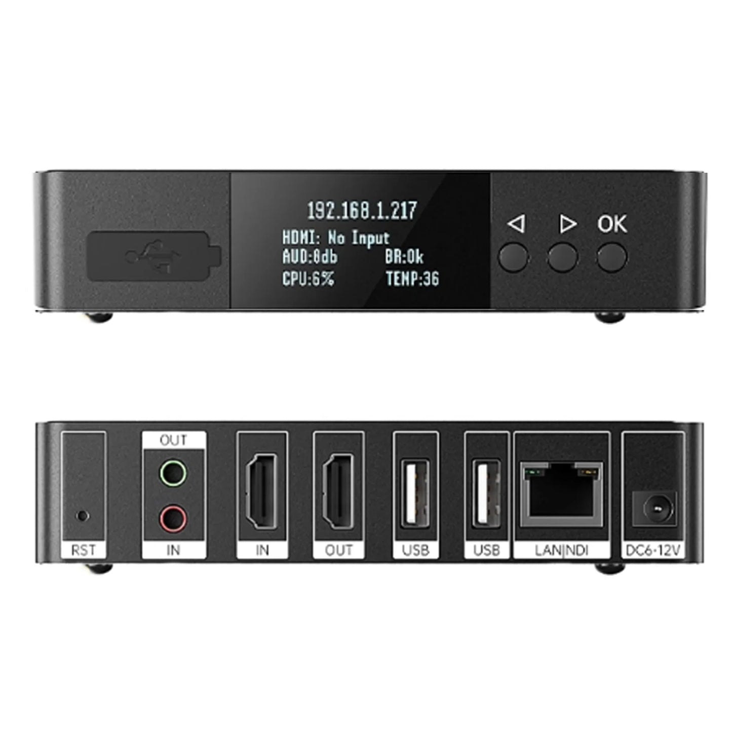 HD Encoder NDI Decoder 4K 1080P SRT RTMP H.265 Streaming