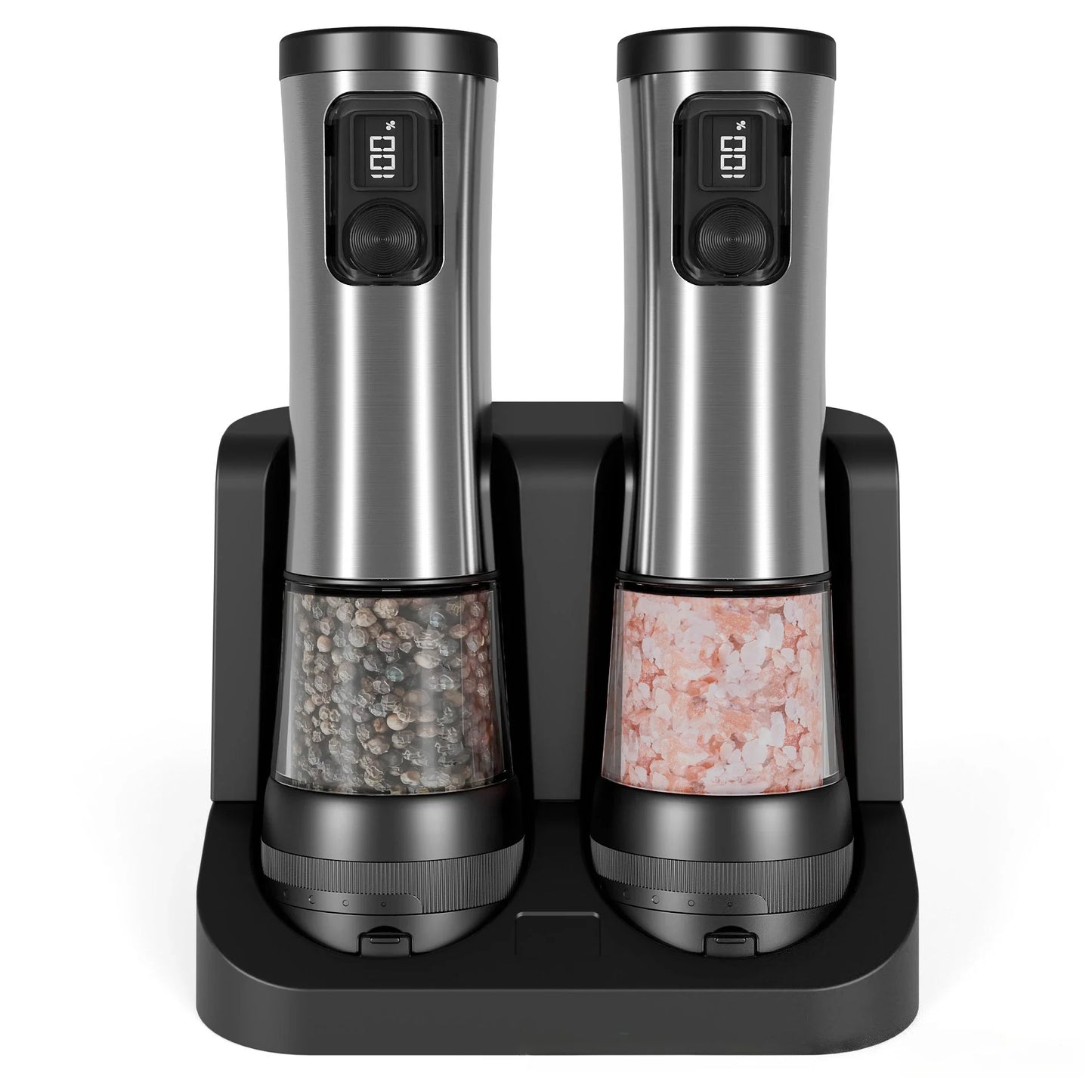 Electric Salt & Pepper Grinder Set – Rechargeable LED Indicator