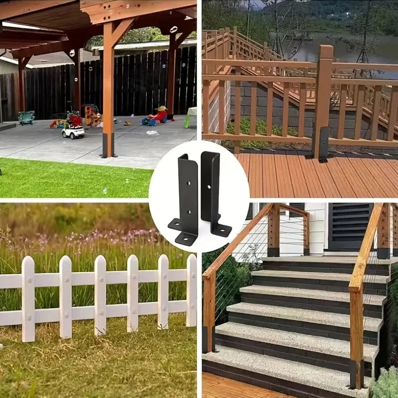 Adjustable Deck Post Anchor Bracke Heavy-duty Metal Support Wood
