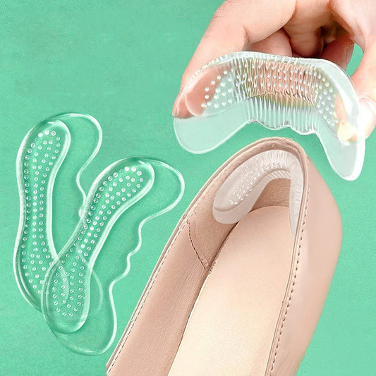 Silicone Gel Heel Insoles for Women – Anti-Slip Pain Relief