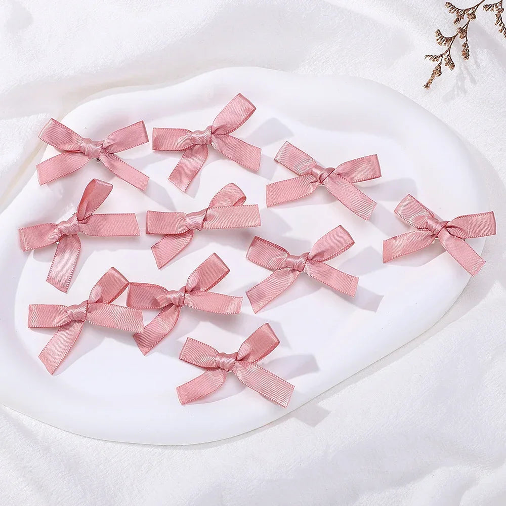 Wholesale Kids Sweet Solid Mini Bowknot Hair Clips Baby Girls Ballet
