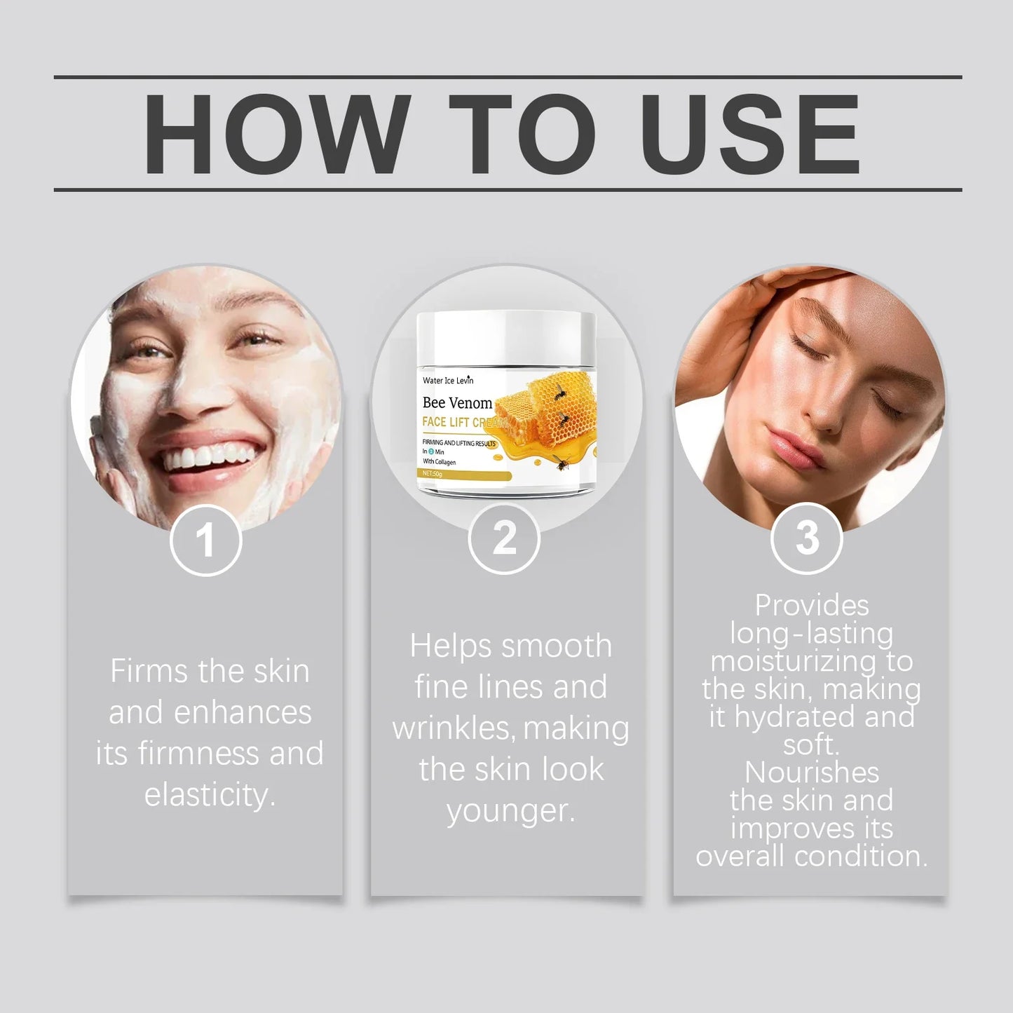 Bee Venom Skin Tightening & Lifting Cream 50g – All Skin Types
