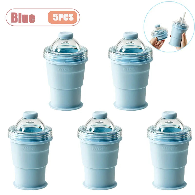 Foldable Silicone Ice Ball Maker Cup – BPA-Free Travel Mug