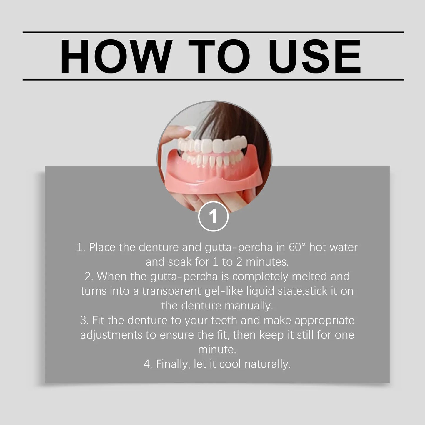 Realistic Natural Denture Set – Comfortable, Firm & Safe Fit