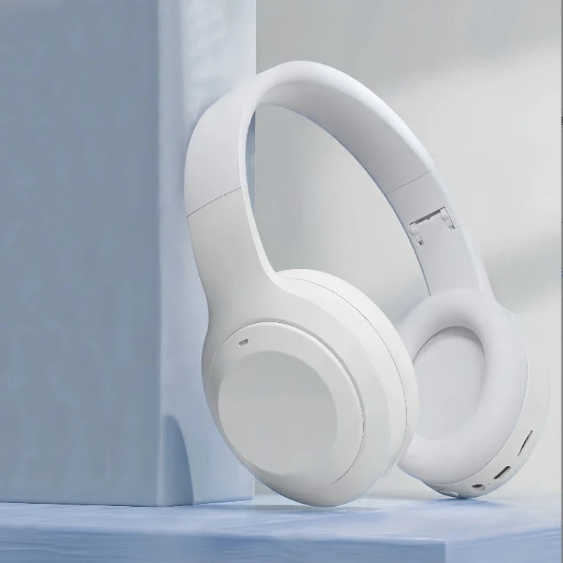M5 Over Ear HIFI Stereo Headsets Wireless Bluetooth 5.3 Headphones Sports Gaming Earphones Support TF/AUX noise reduction Peaceful Pleasures Health and Wellness WHITE