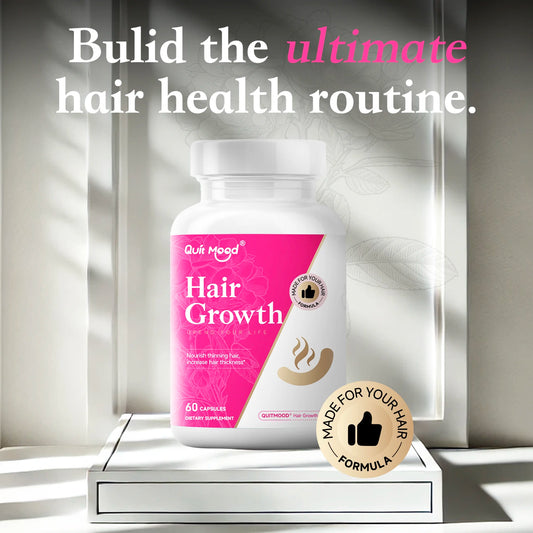 Quit Mood Hair Growth Capsules | QUITMOOD® Blend with Collagen Type II & Biotin | 60 Capsules, 30-Day Supply for Thicker Hair Peaceful Pleasures Health and Wellness