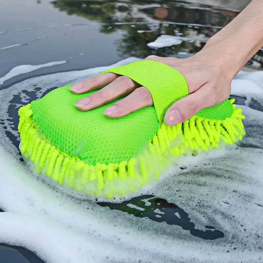 Microfiber Car Washer Sponge Cleaning Car Care Detailing Brushes Washing Towel Auto Gloves Styling Accessories Peaceful Pleasures Health and Wellness