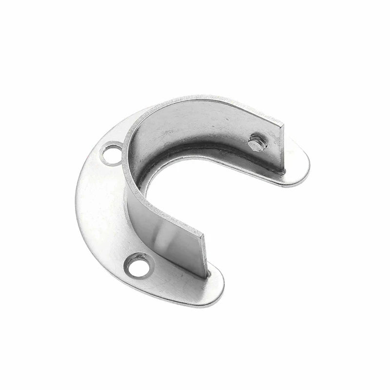 1Pc Stainless Steel Flange Seat Wardrobe Hanger Rod Tube Hook Fixed Support Bracket Seat Fixing Hardware Accessories Curtain Rod Peaceful Pleasures Health and Wellness Silver 32mm